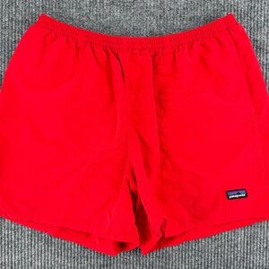 Patagonia Baggies Nylon Shorts Red Mesh Lined Swim Outdoor XL Mens